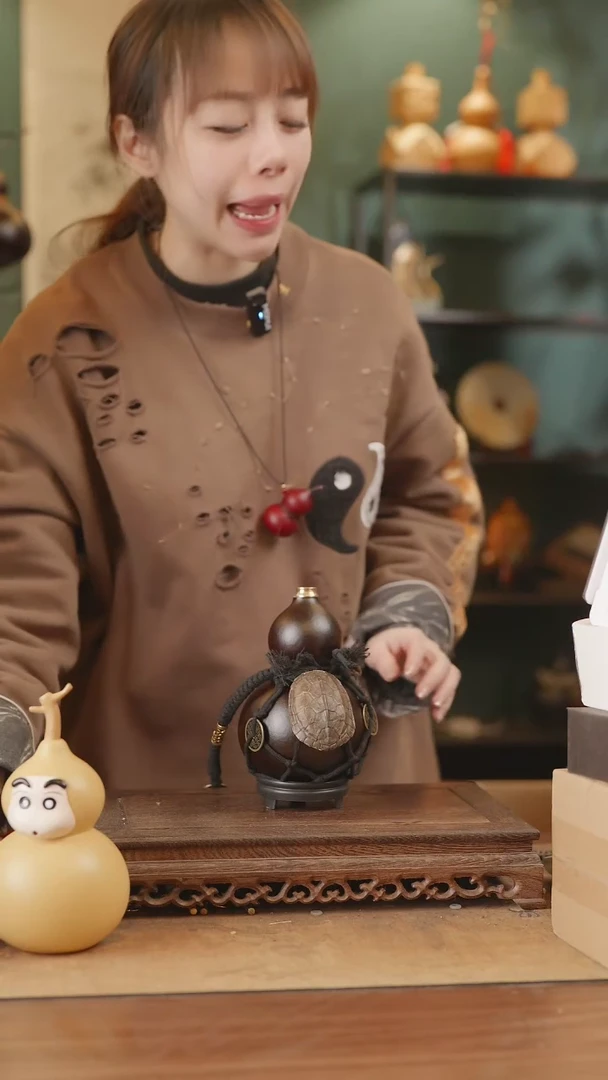 【闪购商品】203号精品天然大漆工艺防渗内胆酒葫芦~