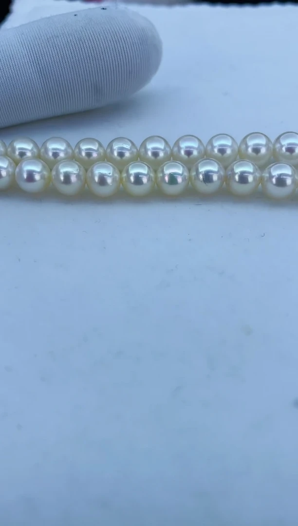 【闪购商品】海水珍珠颈饰银S925镶嵌10/6-7mm