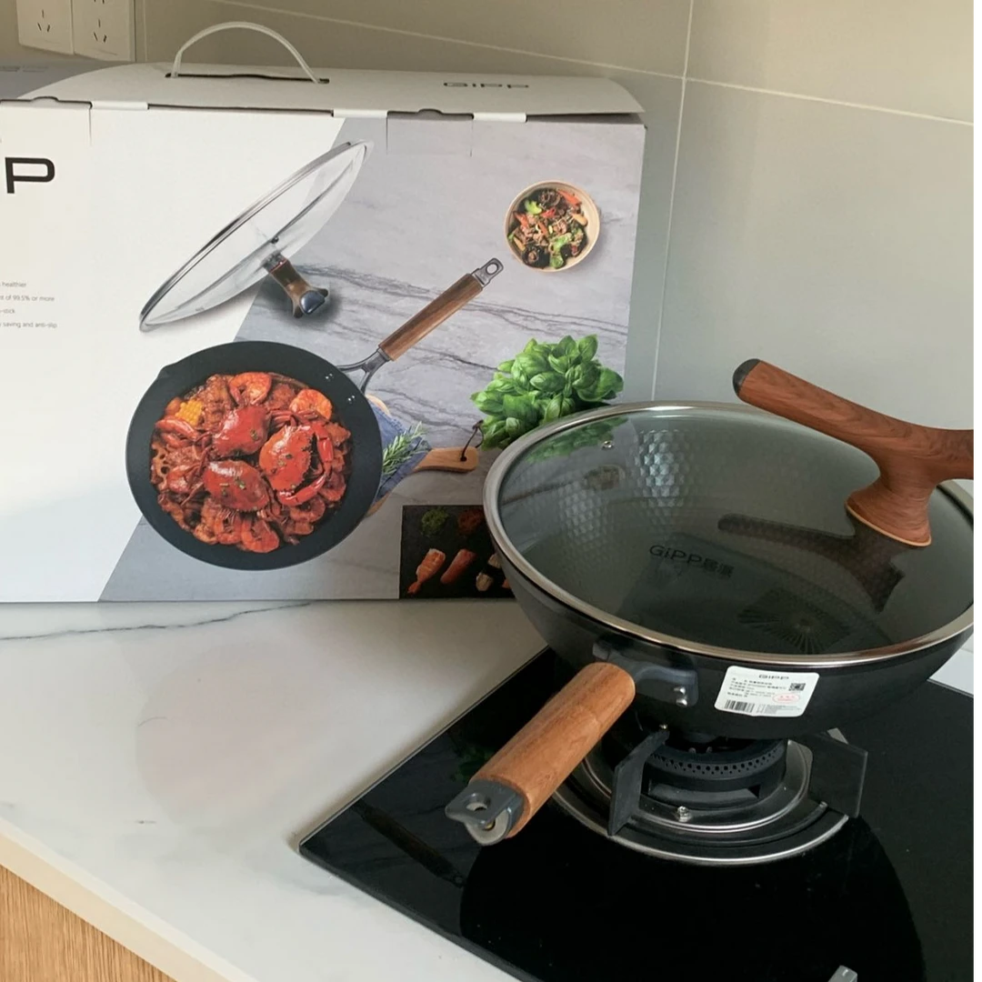 GIPP高端日本轻量极铁玻璃盖铁锅