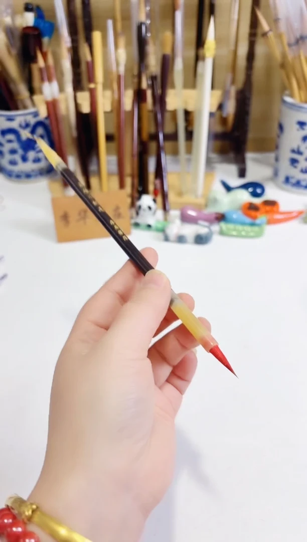 黑檀小红毛 小楷3支