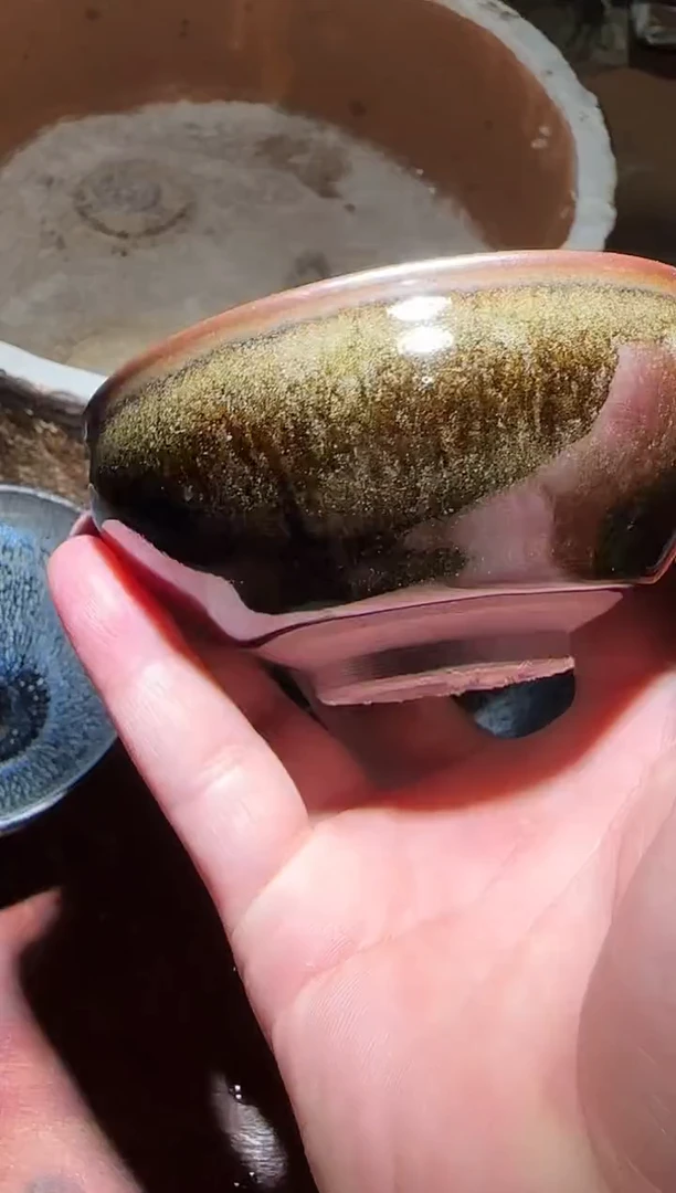 茶盏华鑫堂陈泉华老师开窑现场7