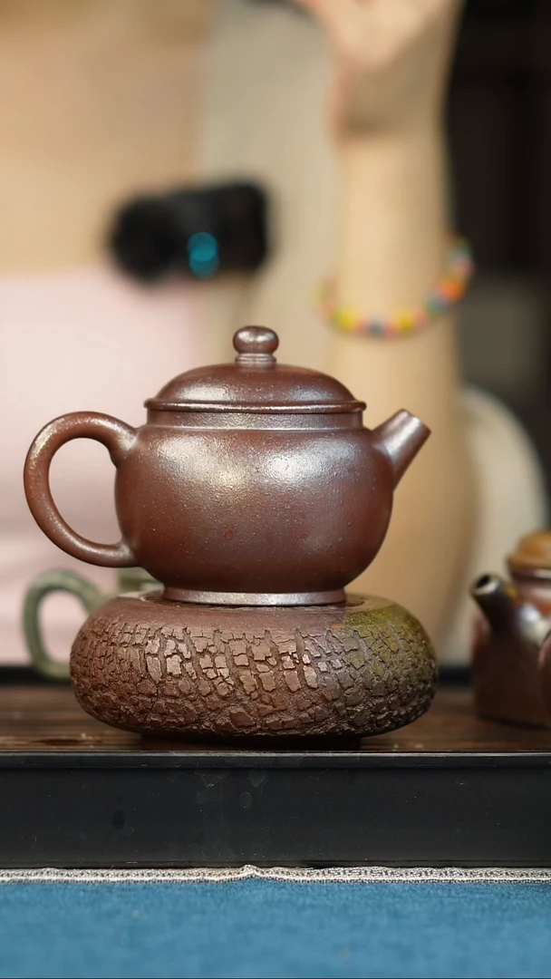 茶壶紫砂柴烧紫砂巨轮180cc