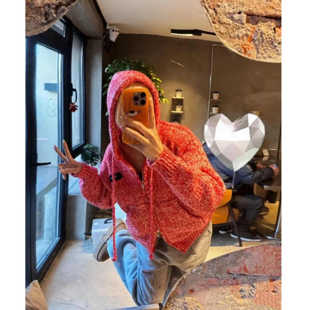 设计师款开衫针织外套