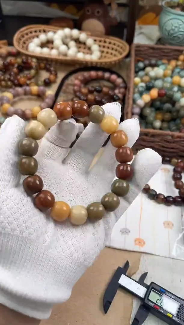 手串菩提根/象牙果a708 卡14.8 干磨星冰乐老料
