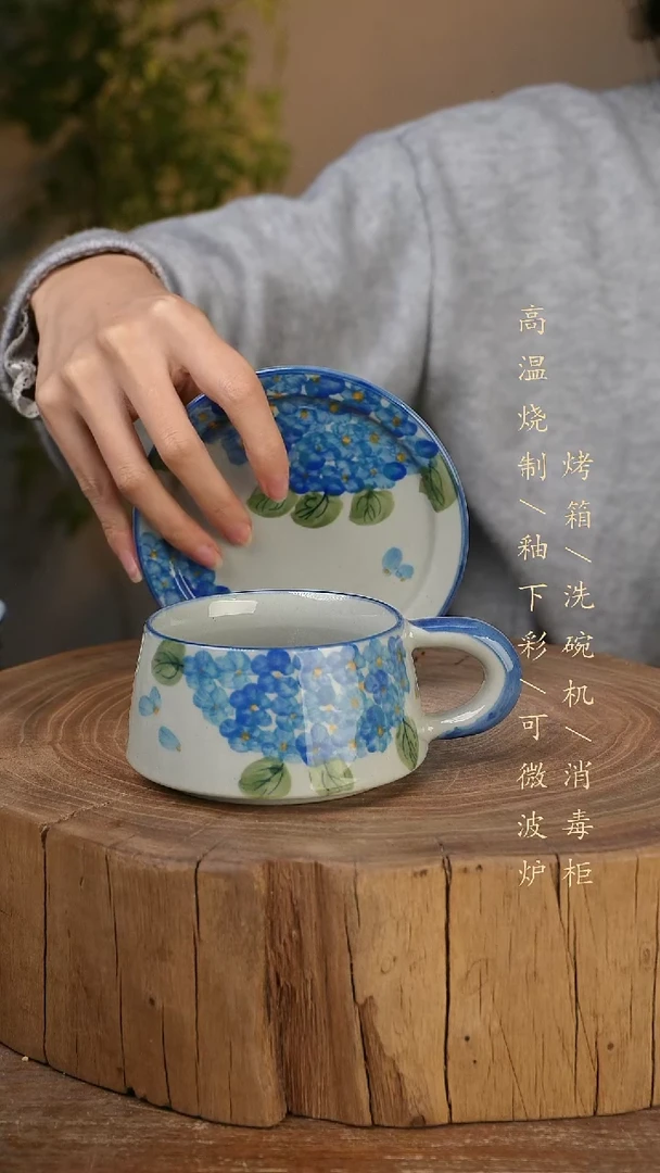 碗瓷景德镇手工手绘高温瓷釉下彩