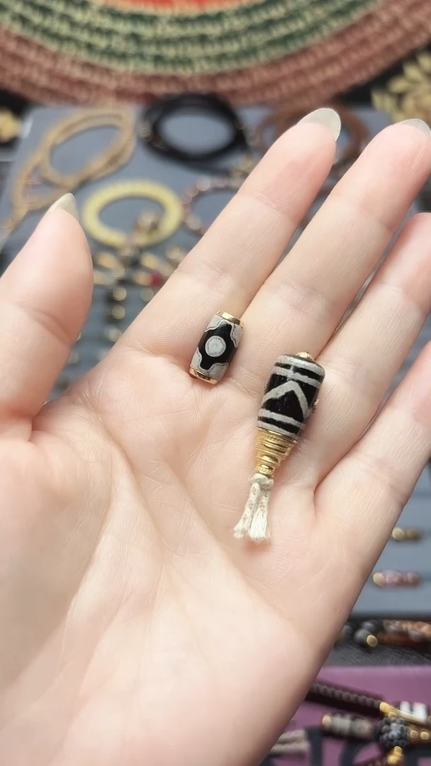 18K金镶嵌单珠玛瑙/玉髓禧*?20251216