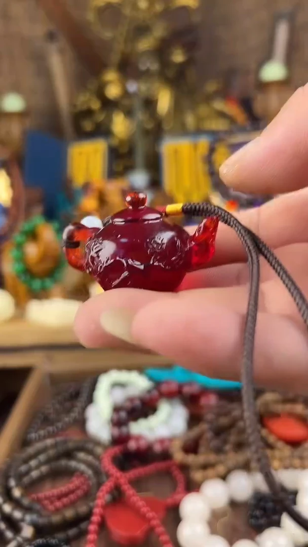 滴血莲花菩提吊坠所见即所得