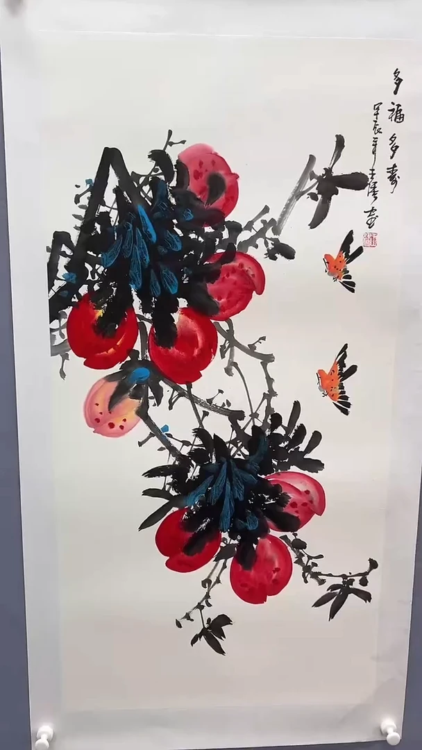 国画绘画4.5pc花鸟