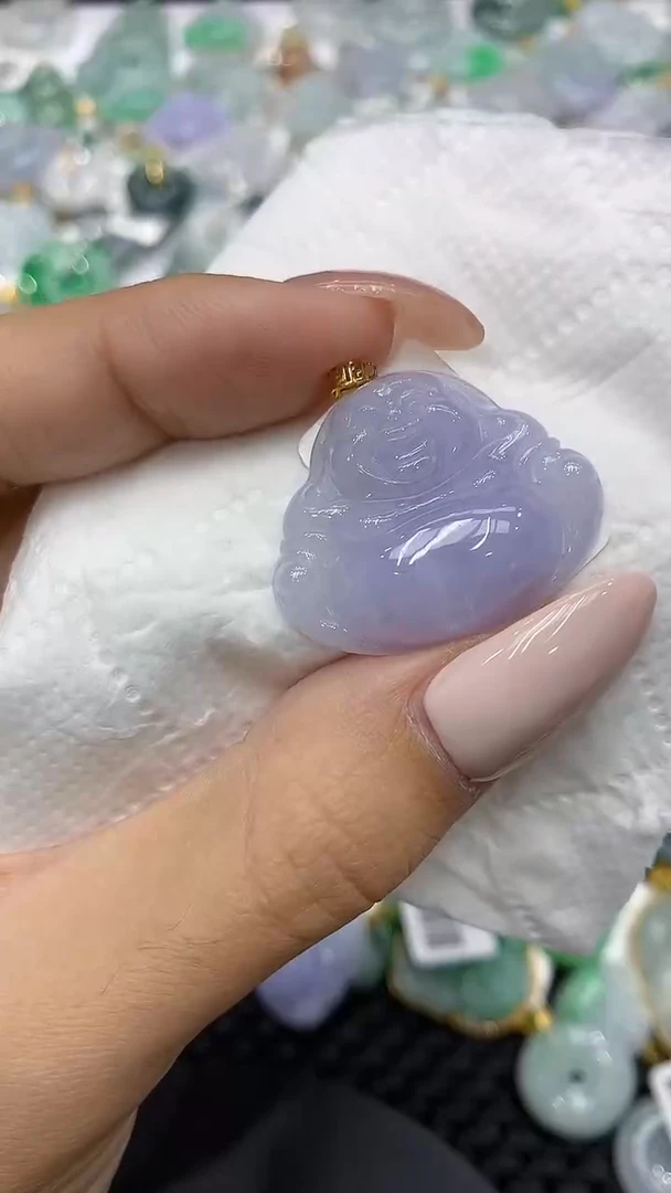 颈饰18K金镶嵌翡翠111111111111