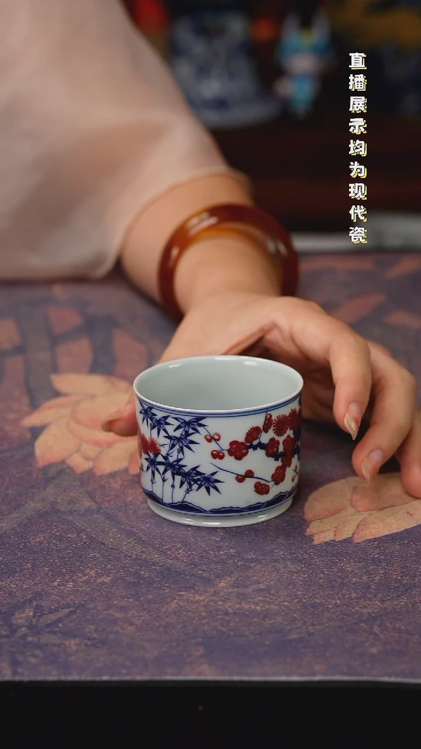 景德镇纯手工手绘陶瓷杯