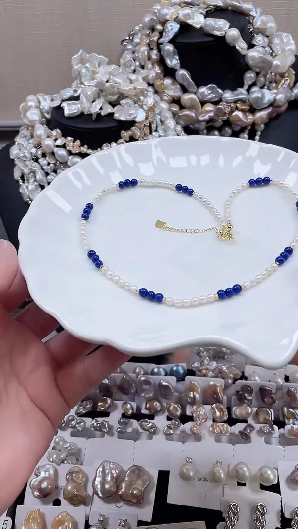 未镶嵌项链淡水珍珠【纯恬饰品】（多样性发货发一）