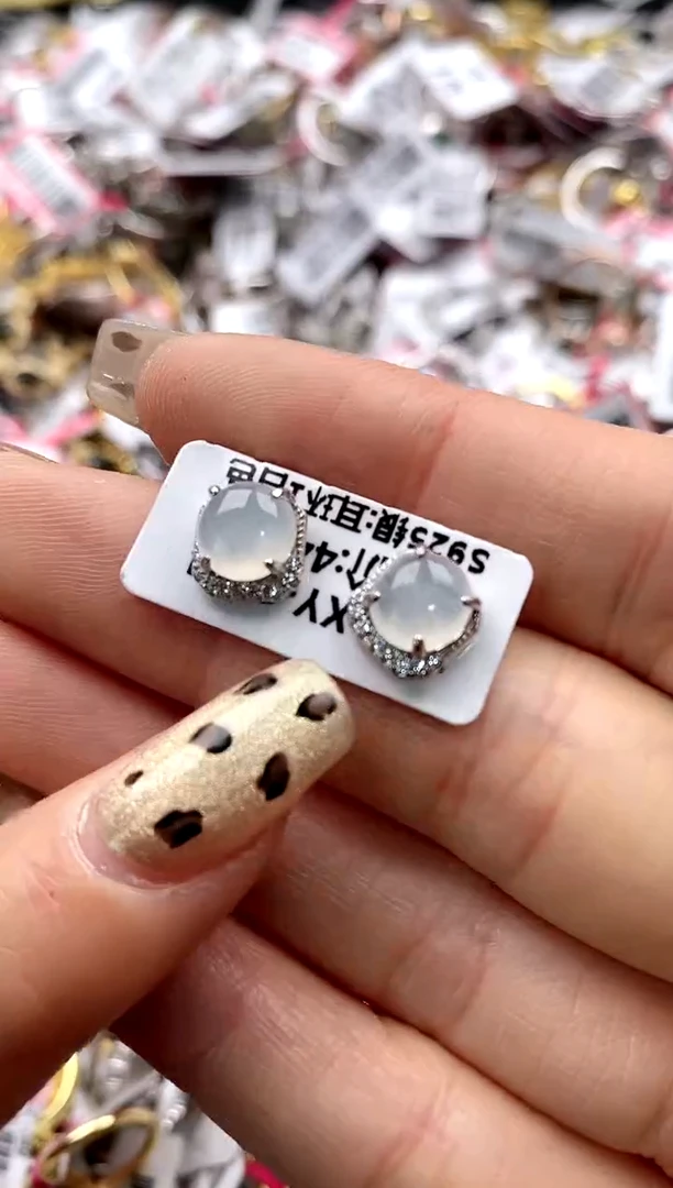 【闪购商品】翡翠戒指银S925镶嵌6666666    5