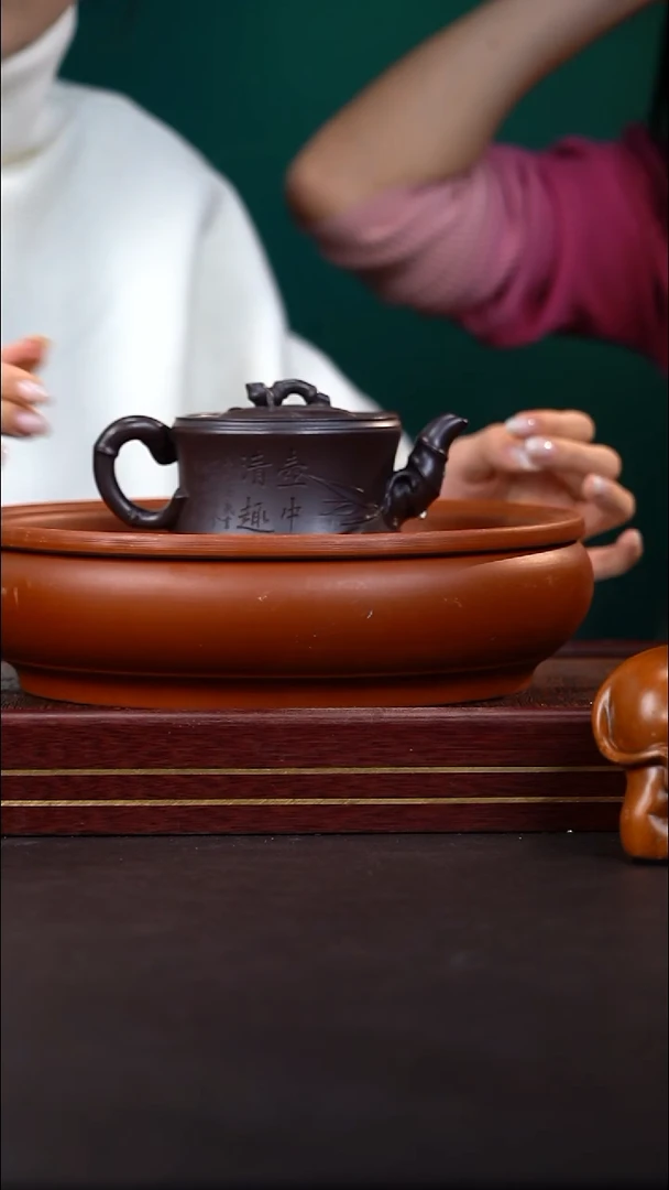 茶壶紫砂10戴静波-双证+赠蓄水大壶承