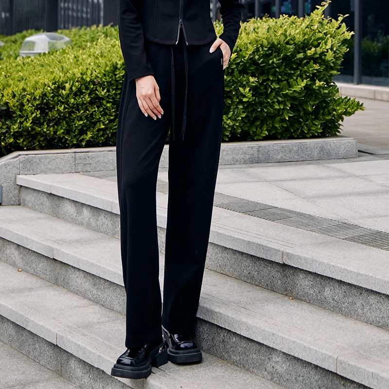 卫裤运动长裤长裤运动休闲宽松宽松型透气裤子高腰SN088432