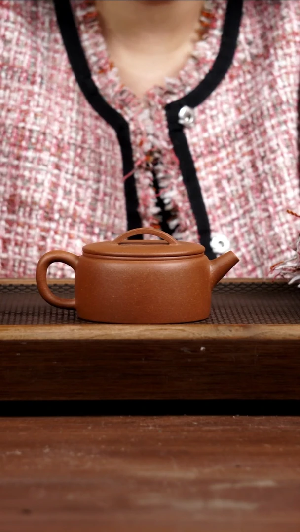 茶壶紫砂桃花泥汉瓦250CC