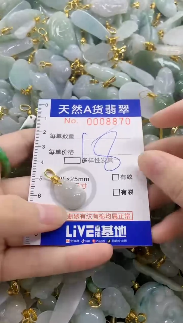 颈饰未镶嵌翡翠天然A货翡翠