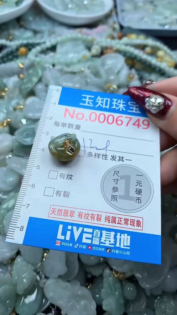 吊坠(不含链)未镶嵌翡翠6749