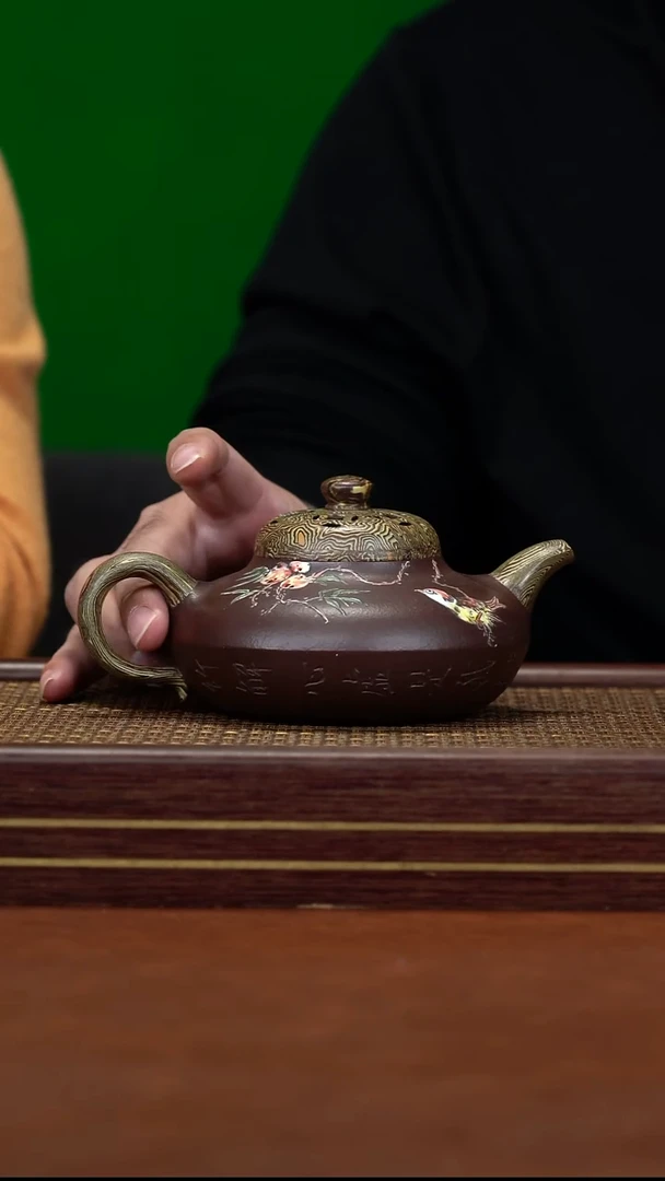 茶壶紫砂24 蒋凌云 绞泥 紫泥 合欢 350cc