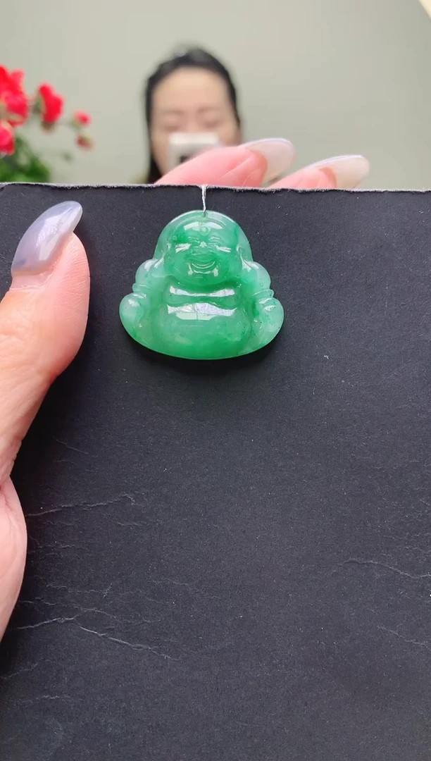 颈饰未镶嵌石英质玉佛公