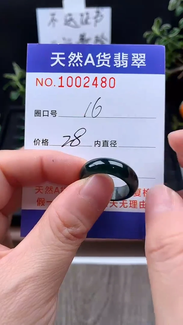 未镶嵌戒指翡翠16#