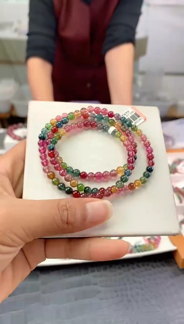 未镶嵌手串碧玺多样性发一条