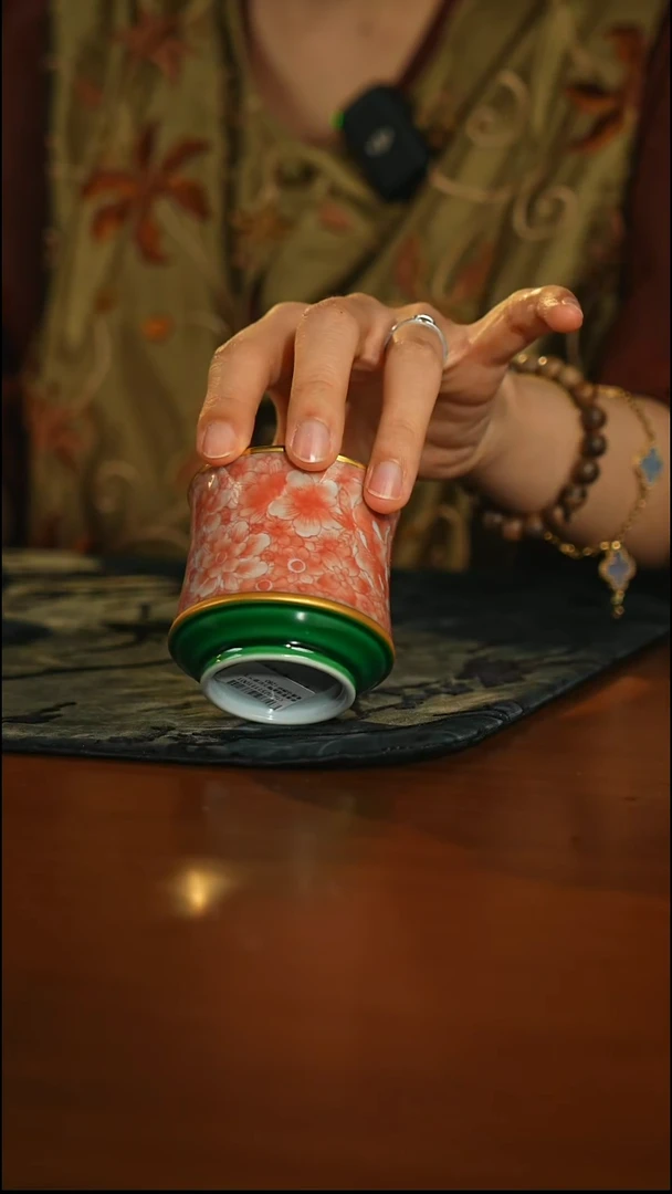 瓷片瓷唐里  红马蹄束腰杯