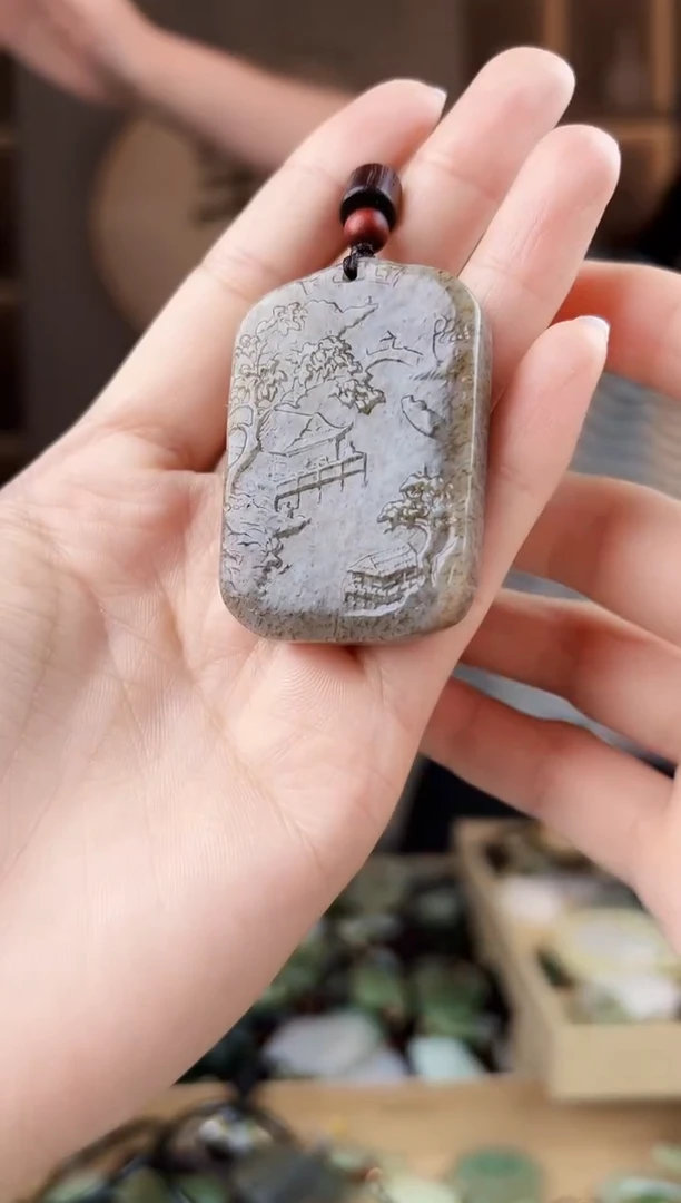 颈饰未镶嵌和田玉拍一发一，多样性发货