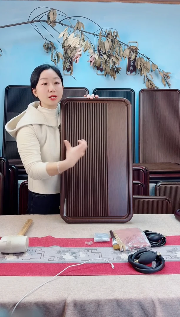 云海黄色茶盘70*40*4