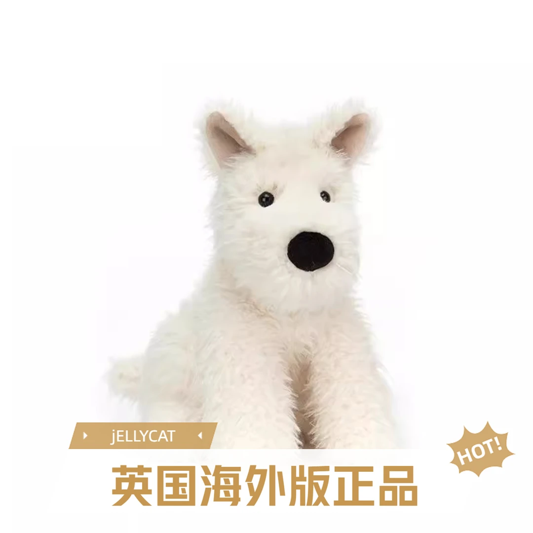 英国正版Jelly门罗苏格兰梗公仔西高地毛绒玩偶宝宝安抚玩具礼物