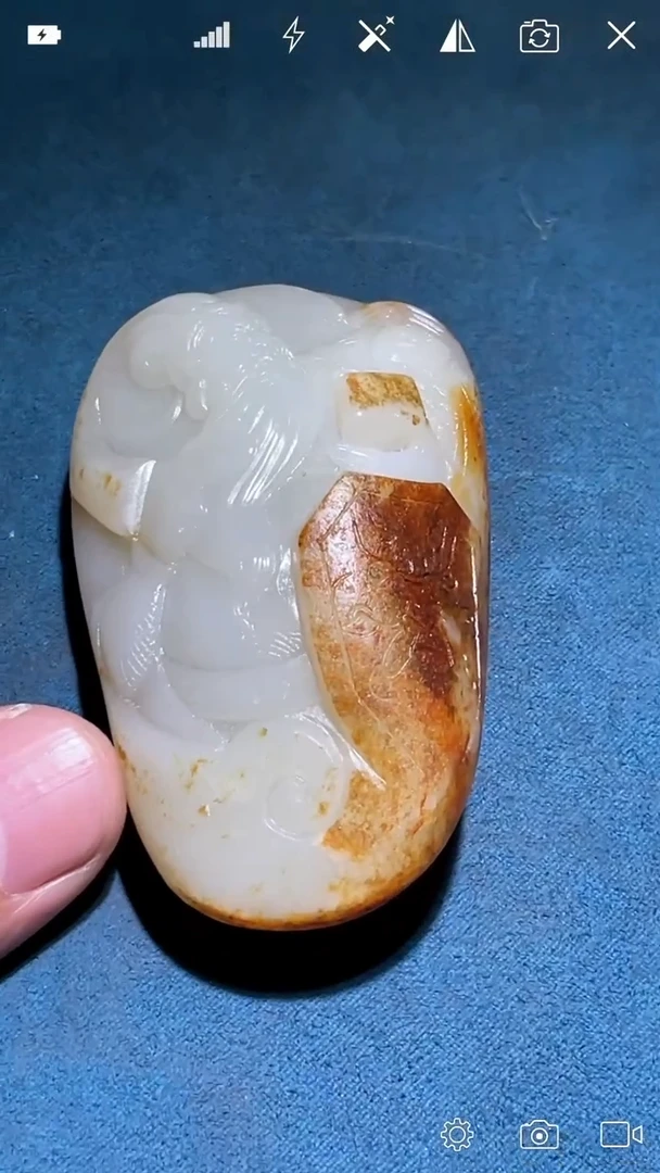 未镶嵌和田玉把件镜****计XY 关二爷大把件