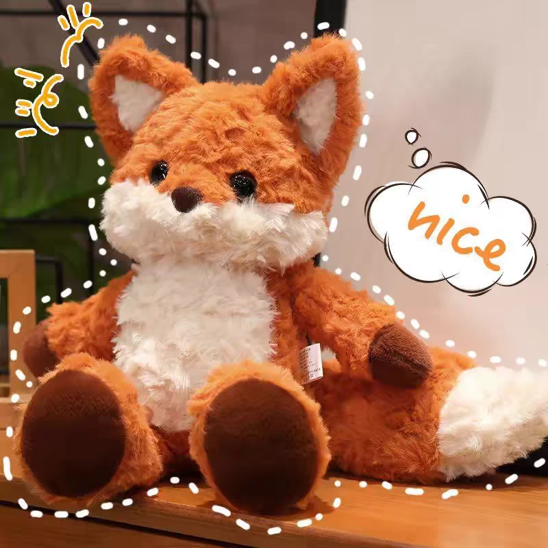 可爱跑跑狐狸毛绒玩偶抱枕陪伴生日礼物送女生跑步娃娃睡觉床伴