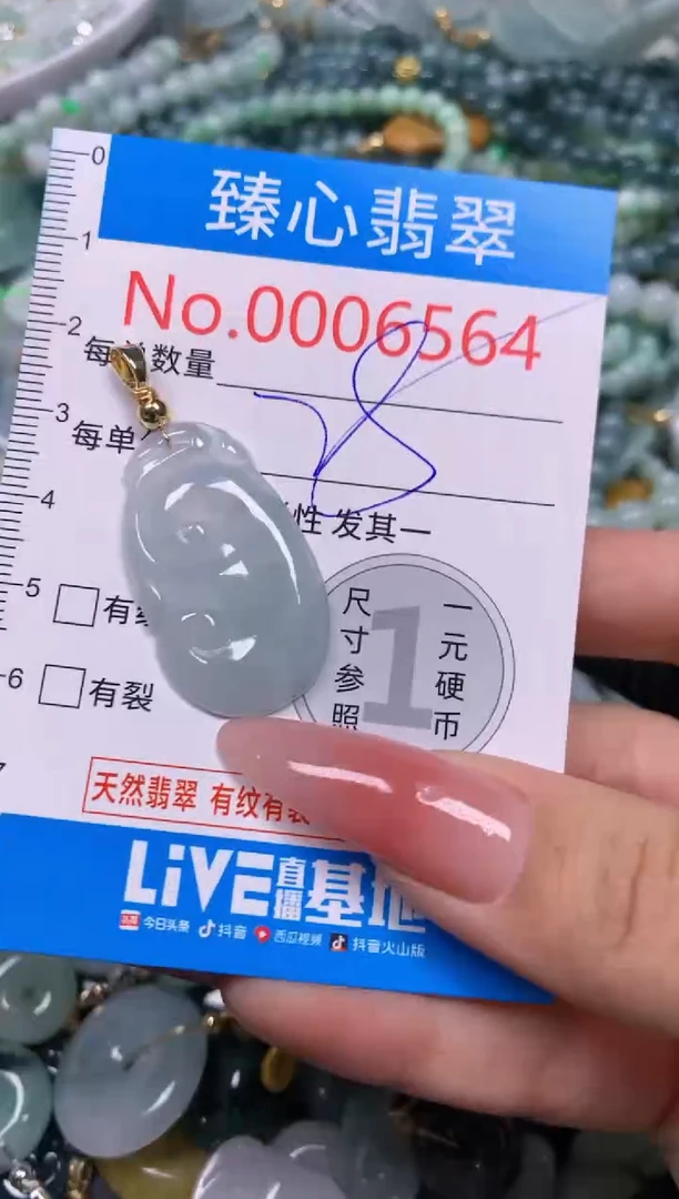 【闪购商品】翡翠颈饰未镶嵌含绳0006564