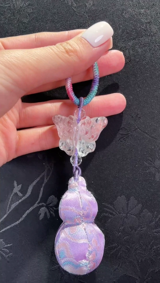 未镶嵌车挂水晶水晶蝴蝶挂件