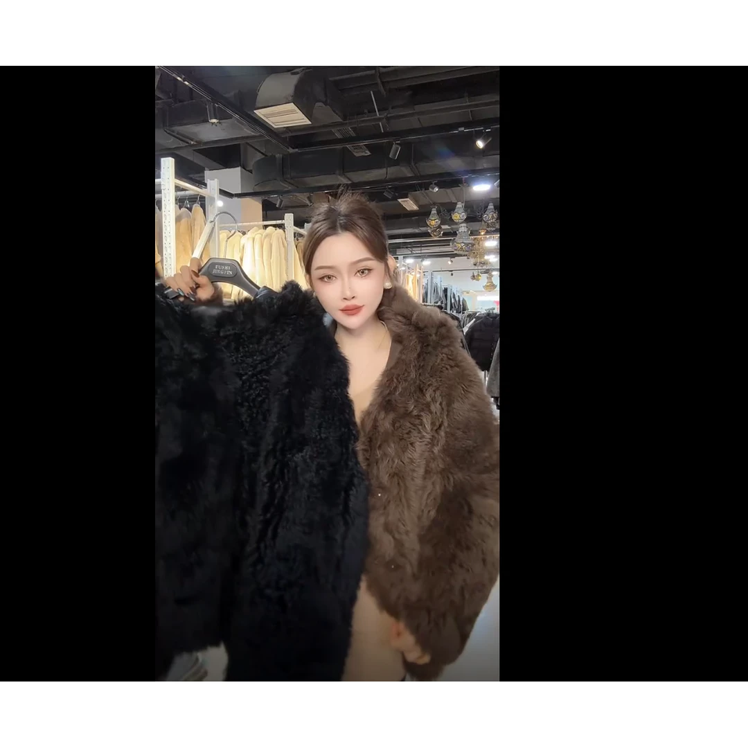 HERDERS 短款百搭女款皮草外套 258965