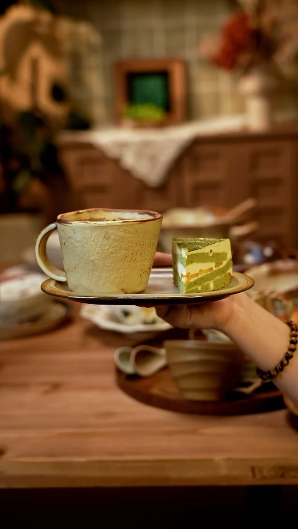 瓷8寸椭圆素云盘