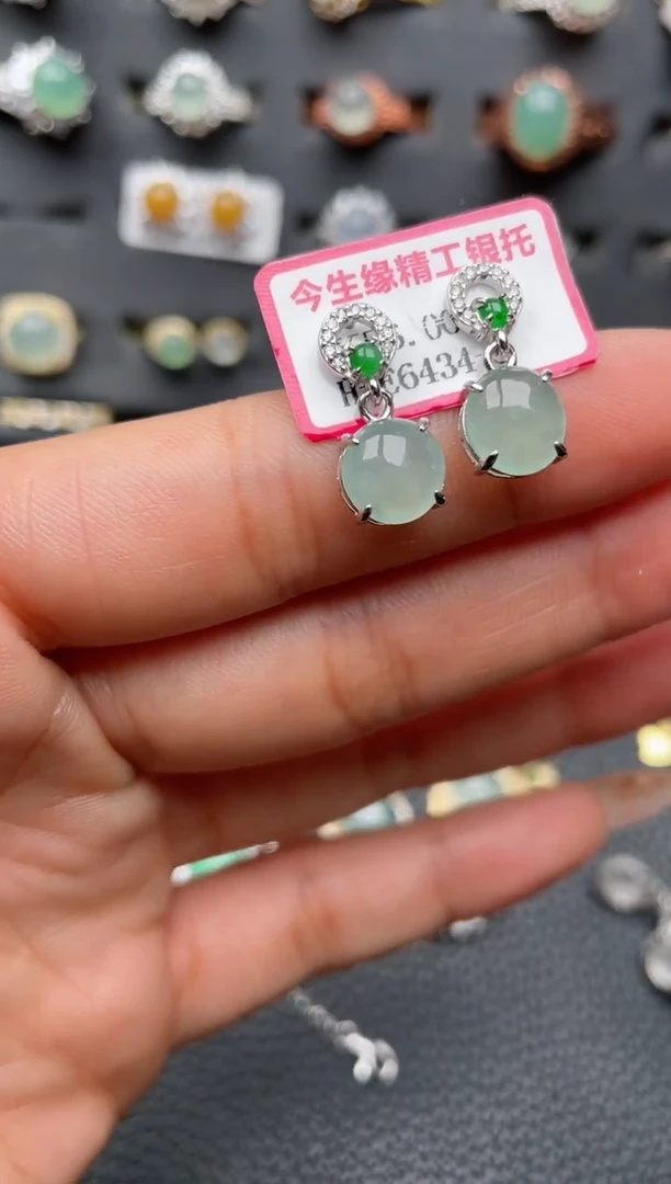 【闪购商品】翡翠戒指银S925镶嵌1111111111  62