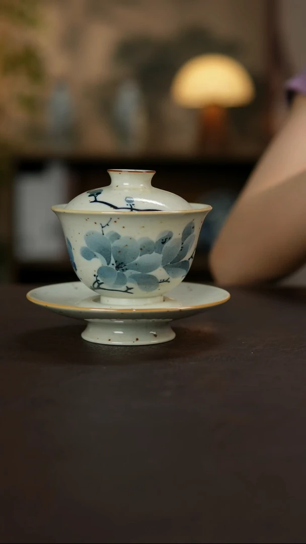 景德镇陶瓷杯碗柴烧多人