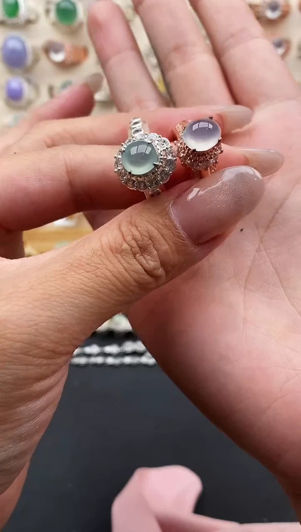 未镶嵌戒指翡翠缅甸天然A货翡翠22   1-5