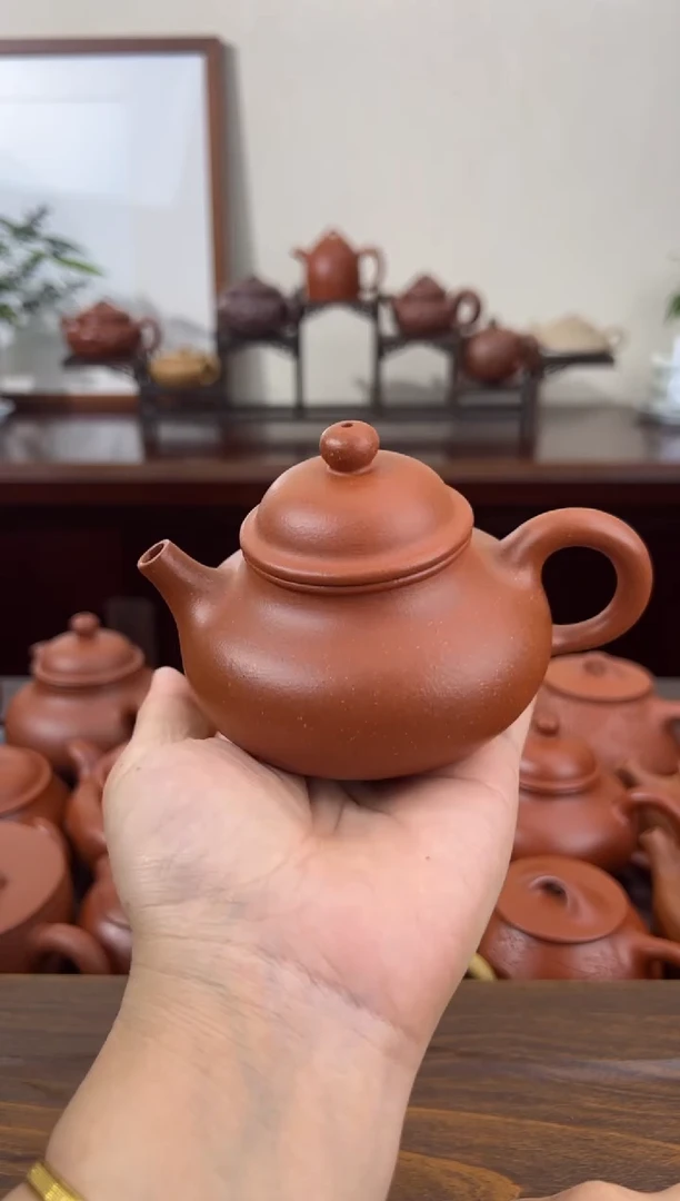 茶壶紫砂红降坡容天壶170CC