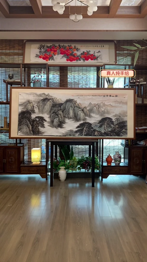 国画国画纯手绘纯实木205*85cm