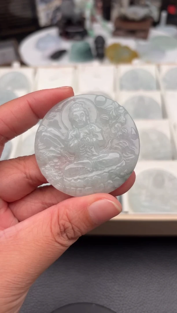 翡翠未镶嵌颈饰天然翡翠吊坠171