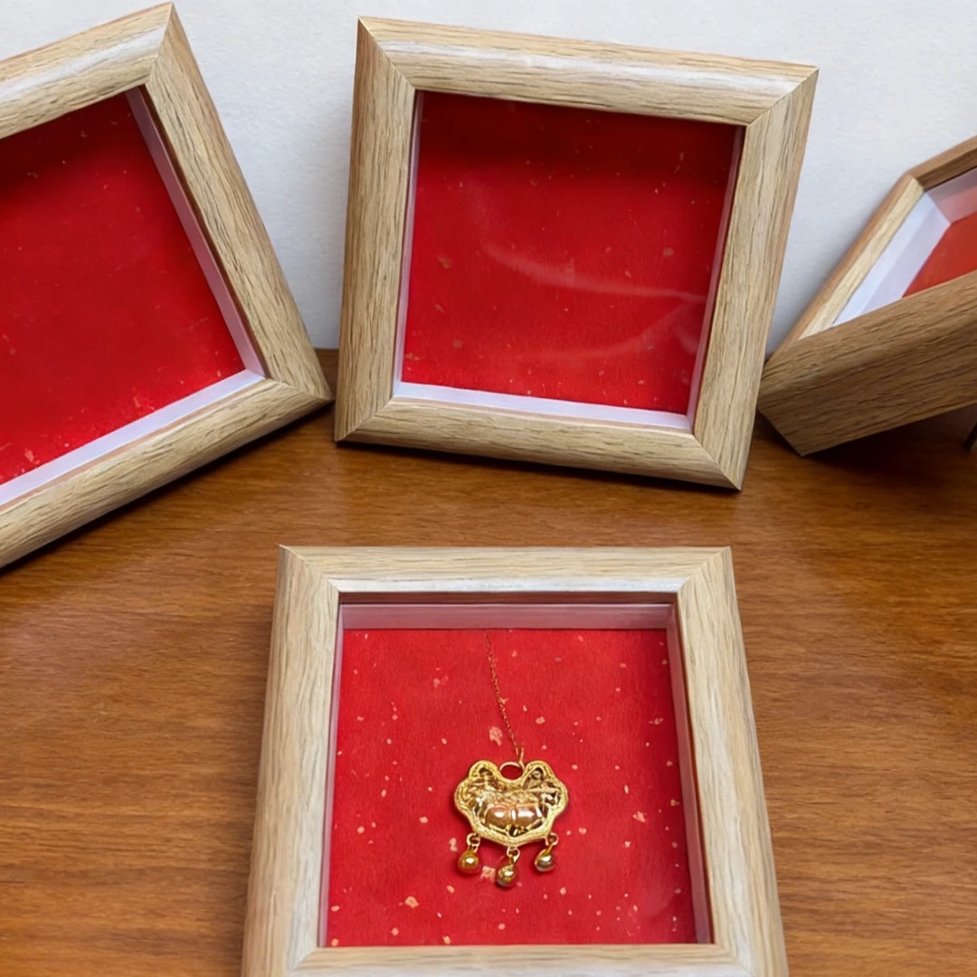 【先检后发】新中式可挂墙装裱挂框复古摆台 DZ-9含金工艺品画框