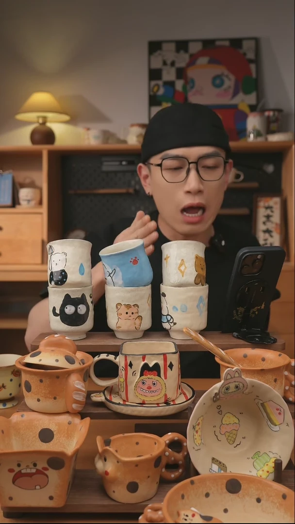 杯子6款不定向发货1只！景德镇设计师款陶瓷