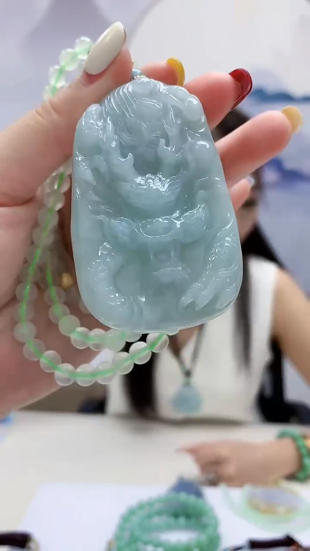 定制翡翠未镶嵌4957lr-毛货挂件60