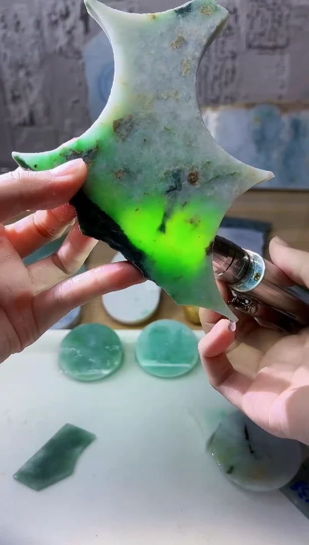 裸石翡翠翡翠a货正品玉石陈452