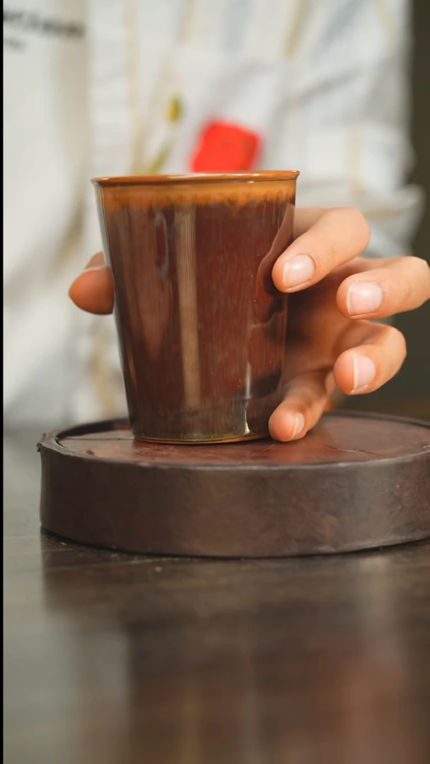 杯25柴房陶瓷柴烧可乐杯