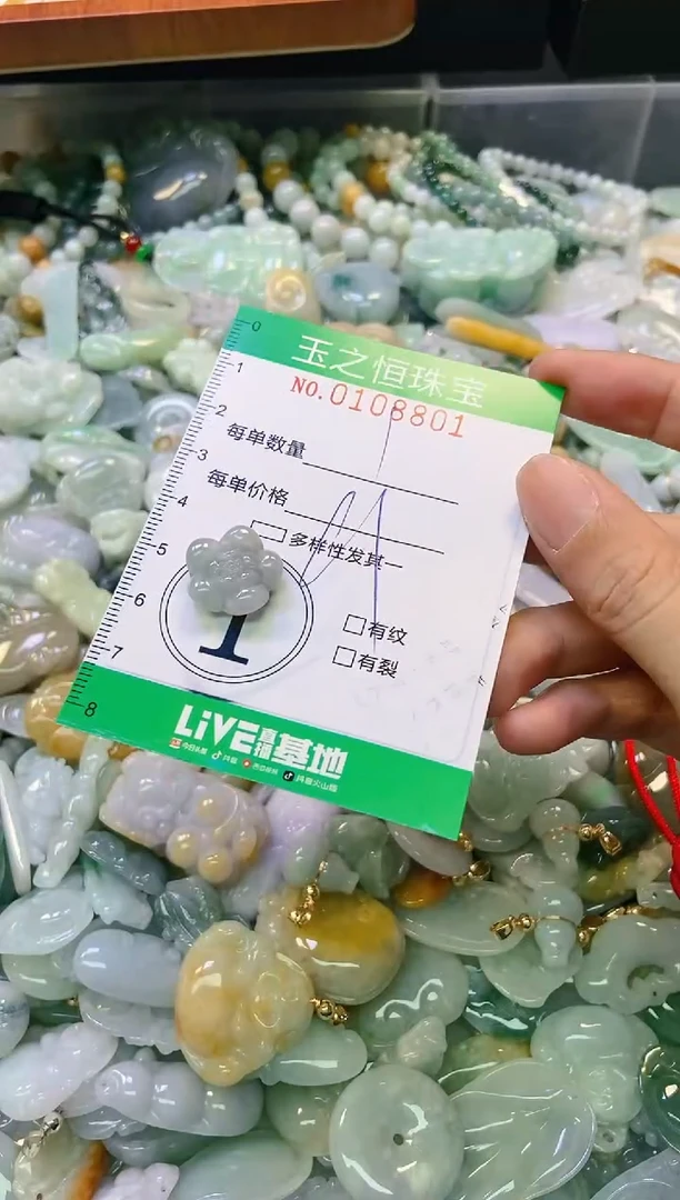 翡翠未镶嵌颈饰闪购0108801