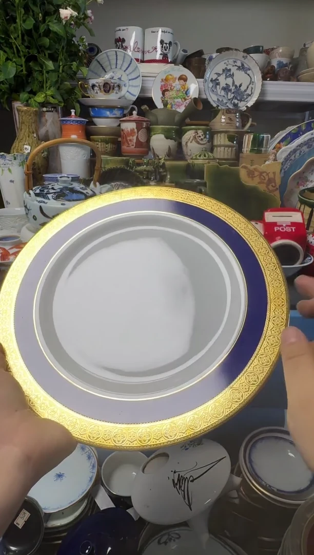 中古瓷器，默认微瑕-口径26，带底款