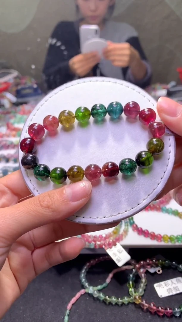 未镶嵌手串碧玺A63【天然碧玺】