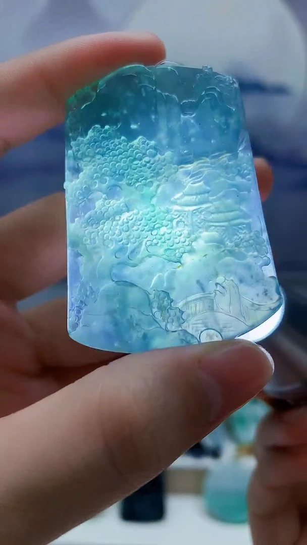 未镶嵌定制翡翠5145lr-毛货挂件171